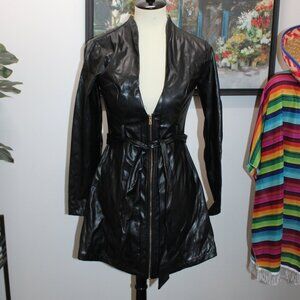 Women's Faux Leather Lightweight Jacket - Size Small - * Has 2 FLAWS